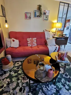 Coin salon dans l'établissement Maison Acacias Le Mans