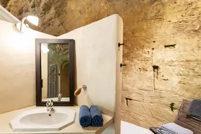 Salle de bains dans l'établissement La Petite Perrière Gite