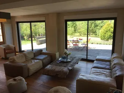 Coin salon dans l'établissement Country-side house close to loire-valley castles