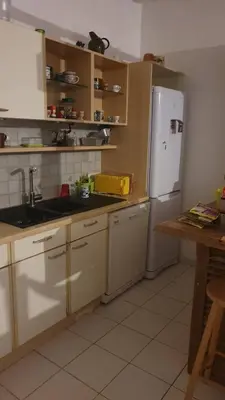 Cuisine ou kitchenette dans l'établissement L'Opale - Chez L'habitant
