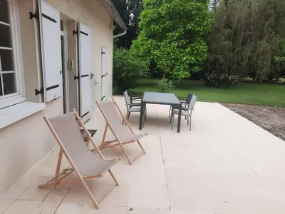 Jardin de l'établissement Maison de Campagne à 2 min du zoo de Beauval