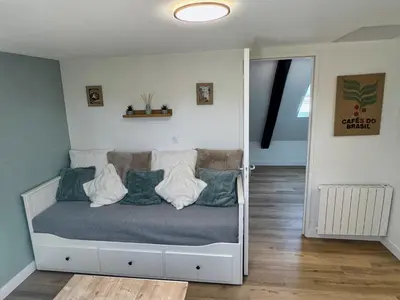 Un ou plusieurs lits dans un hébergement de l'établissement Cocon Caféiné