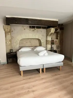 Un ou plusieurs lits dans un hébergement de l'établissement La Maison Tanneur, centre ville historique à 5mn de Beauval