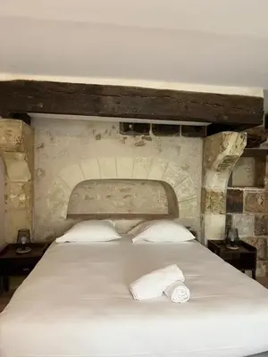 Un ou plusieurs lits dans un hébergement de l'établissement La Maison Tanneur, centre ville historique à 5mn de Beauval