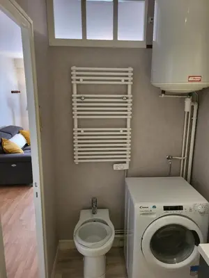 Salle de bains dans l'établissement Appartement au coeur de Saumur - Chambre climatisée
