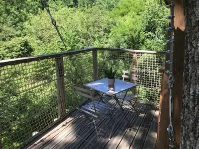Balcon ou terrasse dans l'établissement Domaine La Roche Bellin