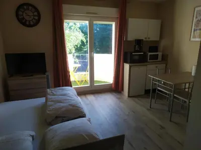 Cuisine ou kitchenette dans l'établissement T1 Chaleureux TOURS 2 couchages