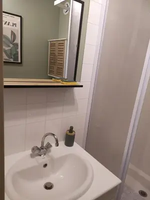 Salle de bains dans l'établissement T1 Chaleureux TOURS 2 couchages