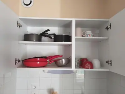 Cuisine ou kitchenette dans l'établissement T1 Chaleureux TOURS 2 couchages