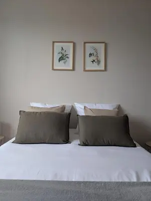 Un ou plusieurs lits dans un hébergement de l'établissement GITE cosy et tout équipé - 5 min du zoo et proche des châteaux