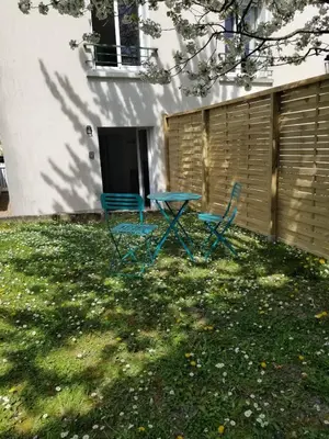 Jardin de l'établissement appartement cosy avec jardin Amboise