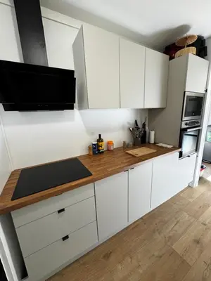 Cuisine ou kitchenette dans l'établissement Appartement proche circuit