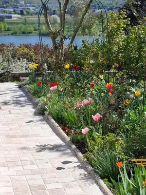 Jardin de l'établissement Villa, vue panoramique Loire Blois