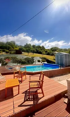 Piscine de l'établissement maison dans la Prairie ou située à proximité