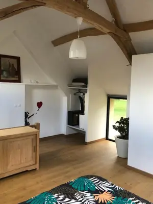 Cuisine ou kitchenette dans l'établissement Petite maison dans fosse troglodytes