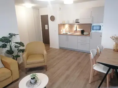 Cuisine ou kitchenette dans l'établissement DOMITYS - Les Trèfles