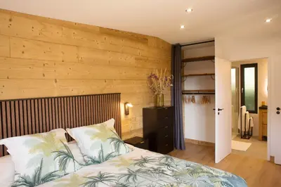 Un ou plusieurs lits dans un hébergement de l'établissement Cottage Umbra Néa