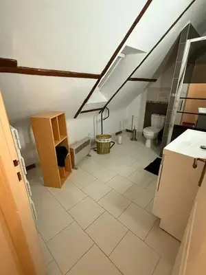 Salle de bains dans l'établissement Appartement confortable avec piscine à Cour-Cheverny