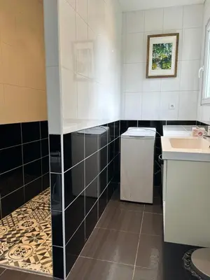 Cuisine ou kitchenette dans l'établissement Gîte de beaujours