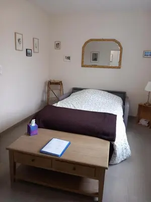 Un ou plusieurs lits dans un hébergement de l'établissement La petite Maison de Niré