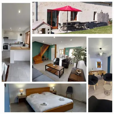 Coin salon dans l'établissement Gîte familial proche d'Amboise