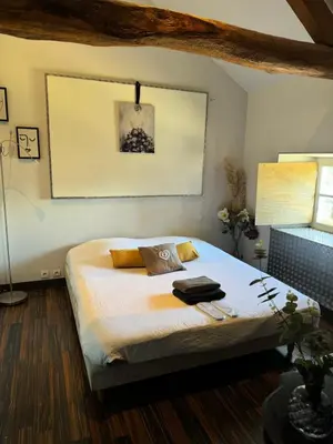 Un ou plusieurs lits dans un hébergement de l'établissement Loft en campagne