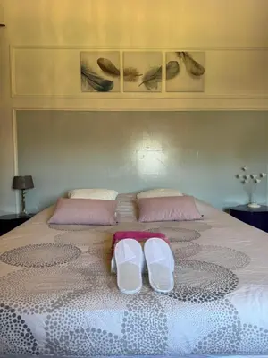 Un ou plusieurs lits dans un hébergement de l'établissement Loft en campagne