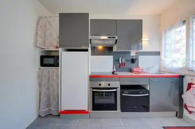 Cuisine ou kitchenette dans l'établissement Le Terminus Gare de Tours
