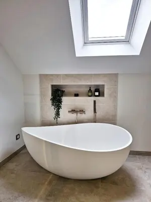 Salle de bains dans l'établissement La parenthèse-Logement cosy et Luxueux