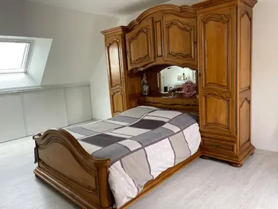 Un ou plusieurs lits dans un hébergement de l'établissement Maison de Martine & Stéphane
