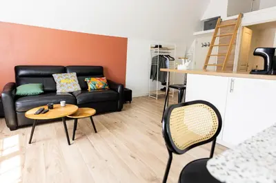 Cuisine ou kitchenette dans l'établissement Mirabeau Sous Les Toits - Tours
