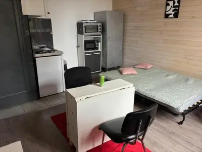 Cuisine ou kitchenette dans l'établissement Studio vue sur Loire proche Centre-ville