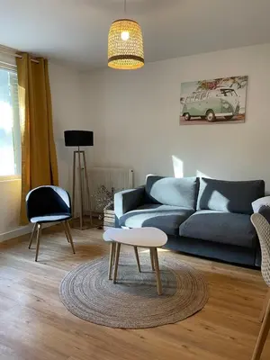 Coin salon dans l'établissement L'agréable du Logis - proche centre ville