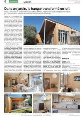 Plan de l'établissement Le Loft du Pré - Maison d'architecte - Le Mans