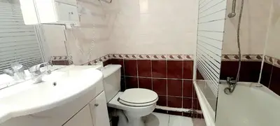 Salle de bains dans l'établissement Charmant appartement 6 pers