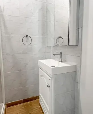 Salle de bains dans l'établissement Studio douillet, proche tram & bus