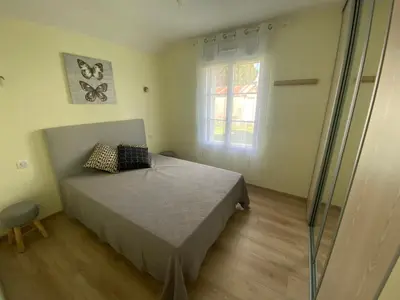 Un ou plusieurs lits dans un hébergement de l'établissement Gîte Le Boulerot