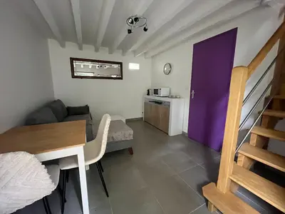 Cuisine ou kitchenette dans l'établissement Détente aux beaumonts