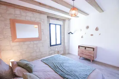 Un ou plusieurs lits dans un hébergement de l'établissement Gîte de la Tour - 6 personnes