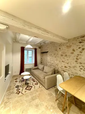 Coin salon dans l'établissement Les Voûtes de Blois
