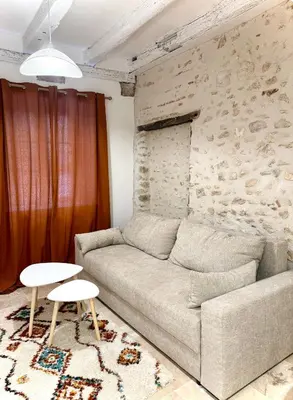 Coin salon dans l'établissement Les Voûtes de Blois