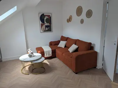 Coin salon dans l'établissement Sirius 3 - Superbe appartement centre ville pour 4 Personnes