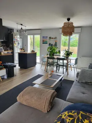 Cuisine ou kitchenette dans l'établissement Chambre chez l'habitant