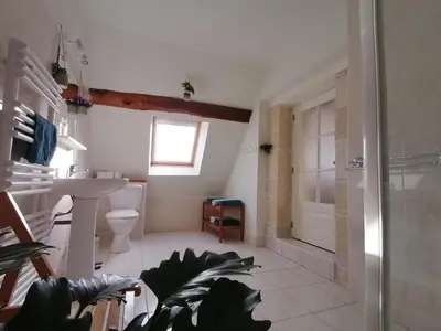 Salle de bains dans l'établissement Au bout du chemin