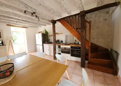 Cuisine ou kitchenette dans l'établissement Au bout du chemin