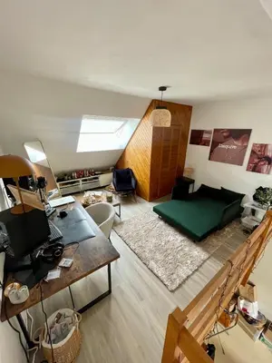 Coin salon dans l'établissement Appartement T3 centre ville 5mn du tramway