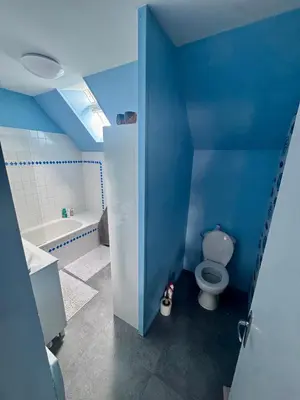 Salle de bains dans l'établissement Appartement T3 centre ville 5mn du tramway