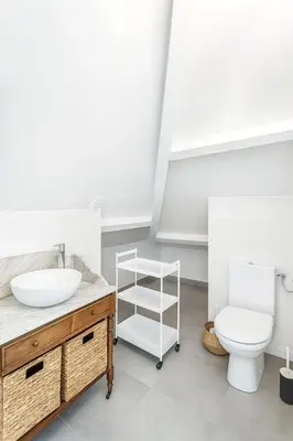 Salle de bains dans l'établissement La parenthèse familiale