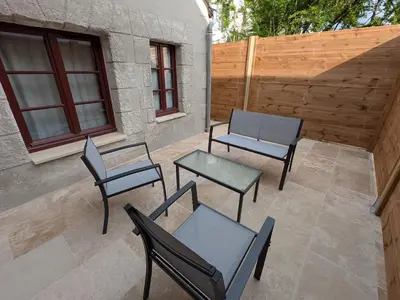 Balcon ou terrasse dans l'établissement Rêve Tropical Balnéo - Votre Pause Enchantée