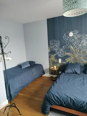 Un ou plusieurs lits dans un hébergement de l'établissement Chambres d'hôtes : La Isla Bonita